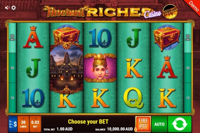 Игровой автомат «Ancient Riches Red Hot Firepot» на сайте казино Вулкан Старс